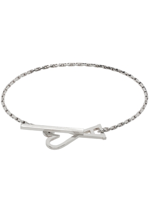 AMI Paris Silver Ami de Caur Chain Bracelet
