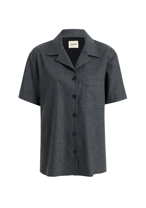 Khaite Riordan Pocket Wool Shirt - Moda Operandi