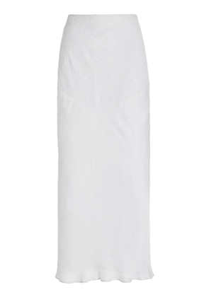 All That Remains Raya Embroidered-Satin Skirt - Moda Operandi
