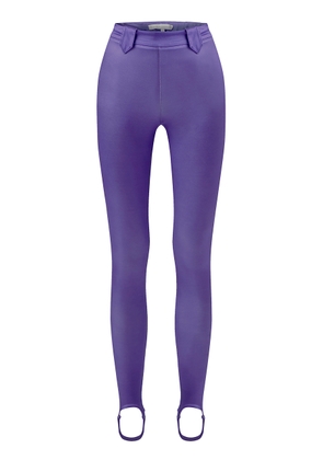Raisa Vanessa High-Waisted Shiny Stirrup Pants - Moda Operandi