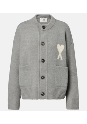 Ami Paris Ami de Cour alpaca and wool-blend cardigan