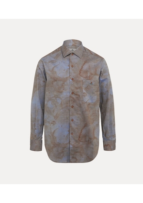 Vivienne Westwood Pj Shirt Printed Shirting Coffee-stain M Unisex