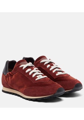 Le Monde Beryl Slim Runner suede-trimmed sneakers