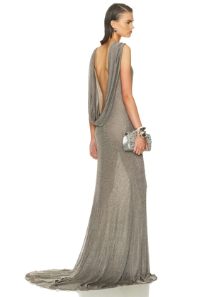 The New Arrivals by Ilkyaz Ozel Jeanne Dress in Le Chevalier - Grey. Size 40 (also in 36, 38).