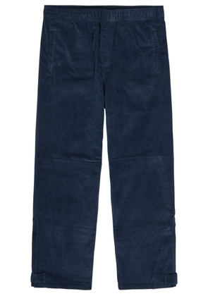 Wales Bonner Self Straight-leg Corduroy Trousers - Navy - 46 (IT46 / S)