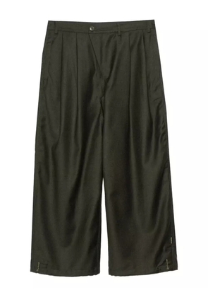 Maharishi pleated wide-leg trousers - Green