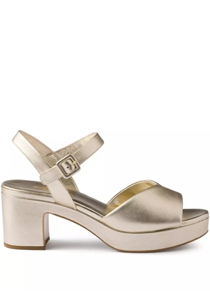 Prada 65mm buckle-strap platform sandals - Gold