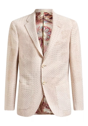 ETRO herringbone-pattern blazer - Neutrals
