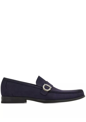 Ferragamo Gancini-embellished loafers - Blue