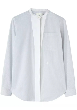 Jil Sander striped cotton shirt - White