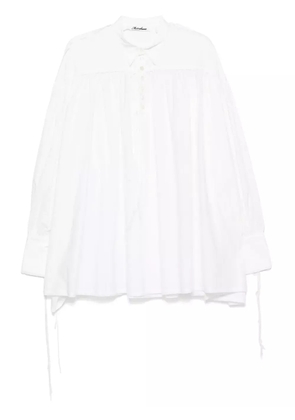 midorikawa raw edge blouser - White