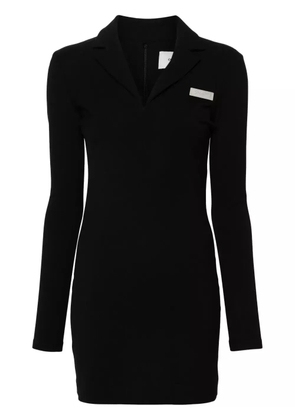 Coperni logo-plaque mini dress - Black