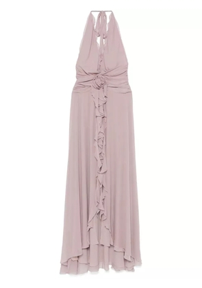 Blumarine georgette dress - Grey