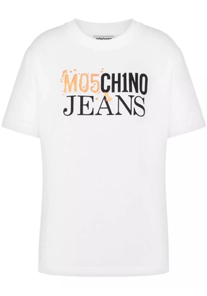 MOSCHINO JEANS logo-print T-shirt - White