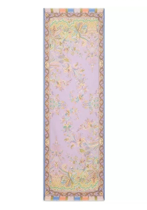 ETRO floral paisley-print scarf - Purple
