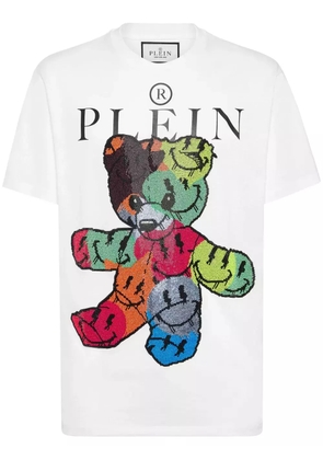 Philipp Plein Teddy Bear cotton T-shirt - White