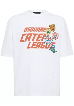 DSQUARED2 patch-detail T-shirt - White