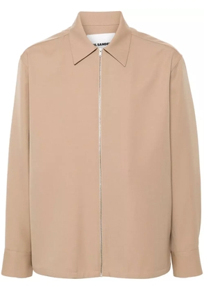 Jil Sander wool overshirt - Brown