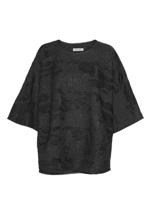 Henrik Vibskov textured three-quarter sleeve T-shirt - Black