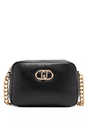 LIU JO medium LaPuffy logo-plaque chain-strap cross body bag - Black