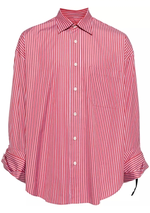 marina yee striped cotton shirt - Red