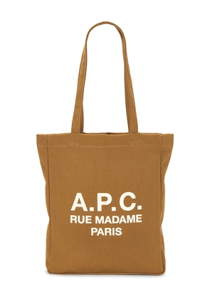 A.P.C. Lou Rue Madame Tote in Brown.