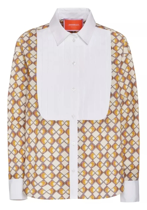 La DoubleJ geometric-print shirt - Neutrals