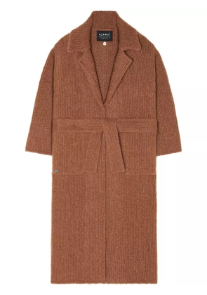 Alanui knitted robe coat - Brown