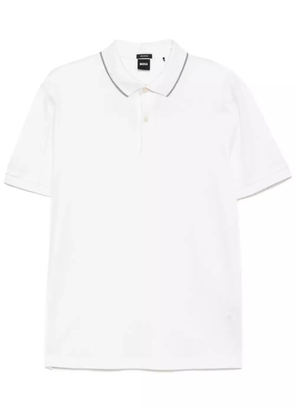 BOSS cotton polo shirt - White