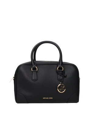 Michael Kors Black Leather Handbags
