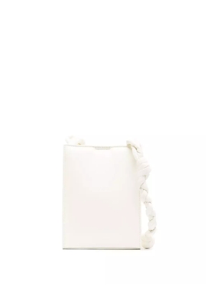 Jil Sander small Tangle leather shoulder bag - White