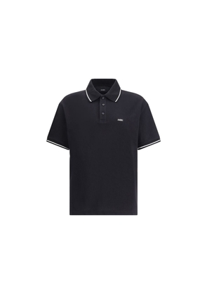Amiri Black Cotton Polo T-Shirt - L