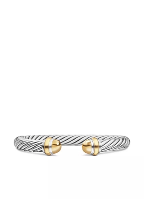 David Yurman 14K yellow gold and sterling silver Classic Cable bracelet (7mm)