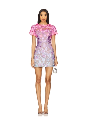 ELLIATT Bella Mini Dress in Lavender,Fuchsia. Size L. Also in S, XS.