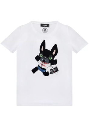 DSQUARED2 dog print T-shirt - White