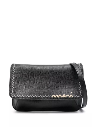 Marni logo-embroidered mini bag - Black