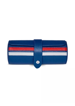 Rapport Greenwich leather 3-watch roll - Blue