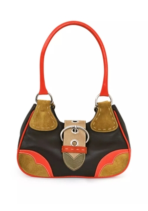 Prada Pre-Owned colour-block shoulder bag - Brown