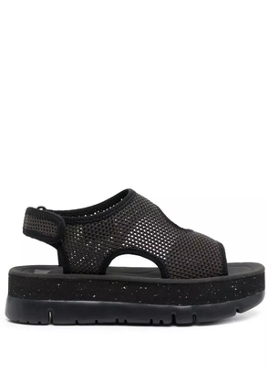 Camper Oruga 50mm mesh touch-strap sandals - Grey