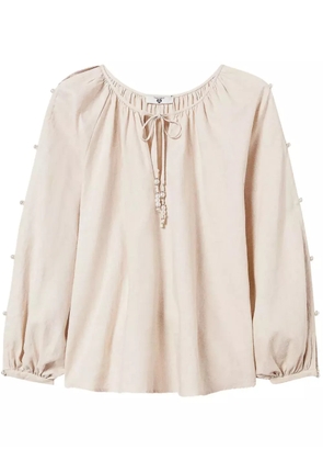 TWINSET long-sleeved blouse - Neutrals