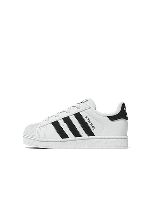 adidas Originals Toddler Superstar Sneaker in White. Size 7. Also in 8, 9.