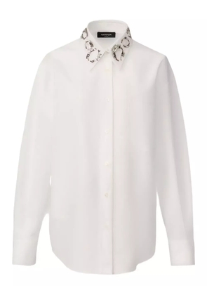 Fabiana Filippi embellished-collar shirt - White