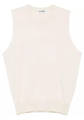 Jil Sander knitted tank top - Neutrals