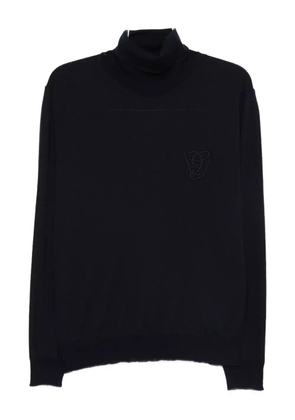 Valentino Garavani logo-embroidery turtleneck sweater - Blue