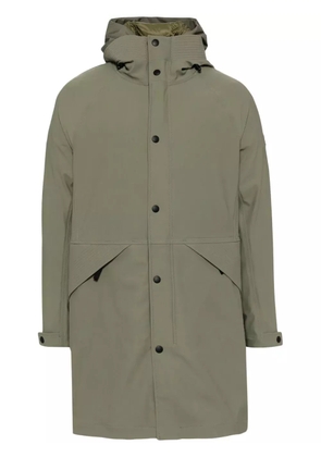 Alpha Tauri hood button-zip coat - Green