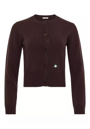 JW Anderson embroidered cardigan - Brown