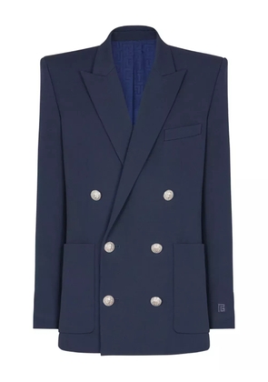 Balmain grain de poudre blazer - Blue