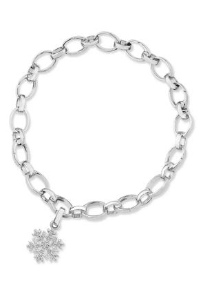 Fabergé 18kt white gold Heritage Snowflake diamond charm - Silver