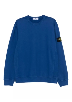 Stone Island 6100028 logo-patch crew-neck sweatshirt - Blue