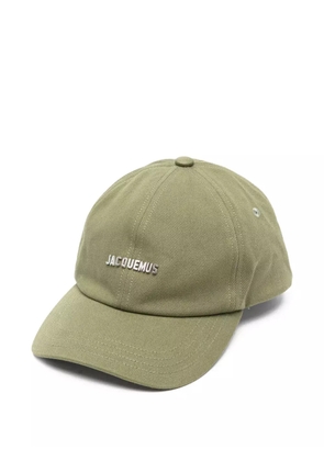 Jacquemus The Gadjo logo-plaque baseball cap - Green